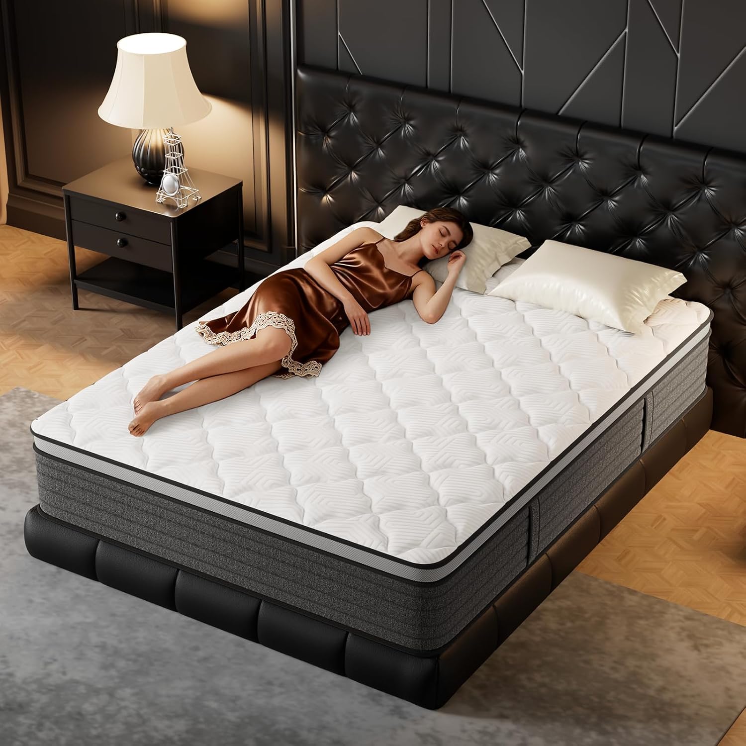 Memory Foam Mattress In A Box Queen - Colchão Queen Híbrido de 12 Polegadas