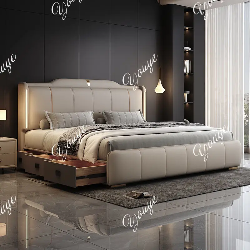 Xm 180x200 cm cama de casal qu - King Size Bed Frame With Storage Drawers avaliação e preço