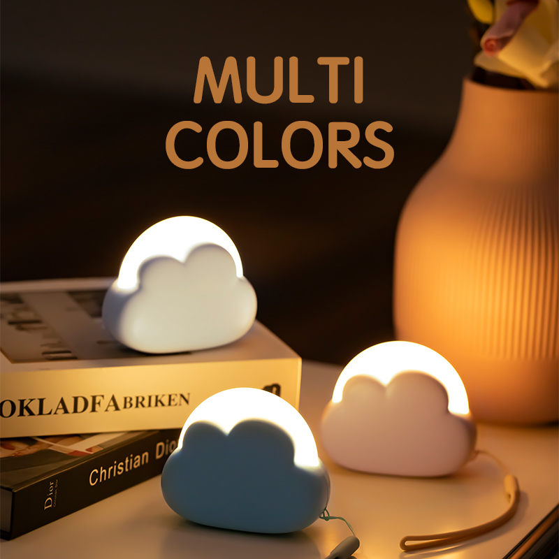Nuvem luz noturna mini usb sem - Floating Nightstand With Led Light avaliação e preço