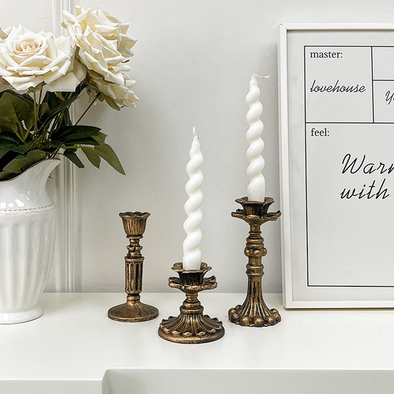 Castiçal de Bronze Vintage com - Tables avaliação e preço