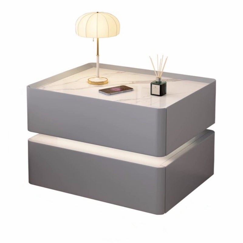 Mesa de cabeceira inteligente  - Solid Wood Nightstand 2 Drawers avaliação e preço