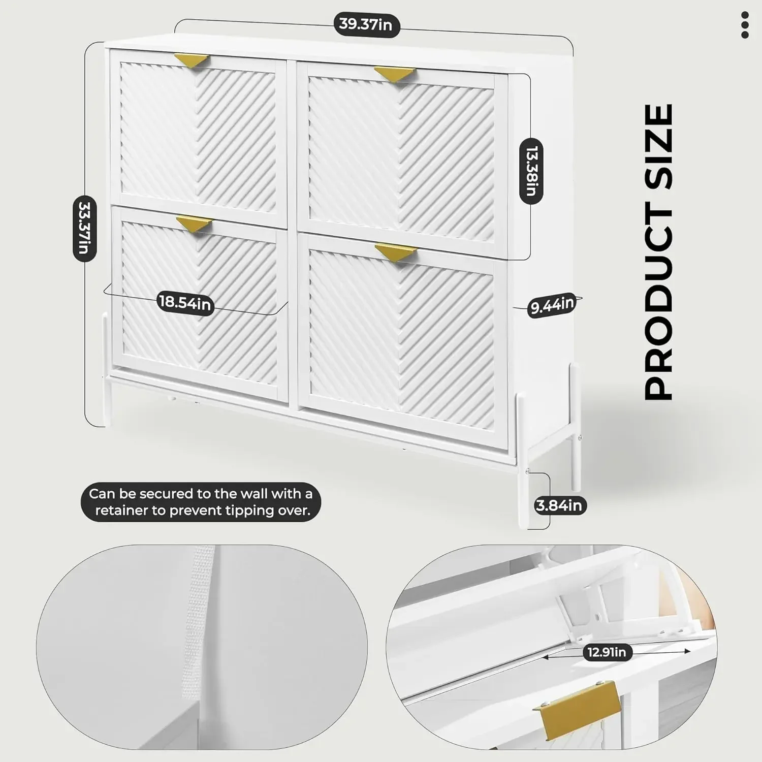 Armário de Sapatos com 4 Gavet - Shoe Rack Cabinet Narrow Entryway avaliação e preço