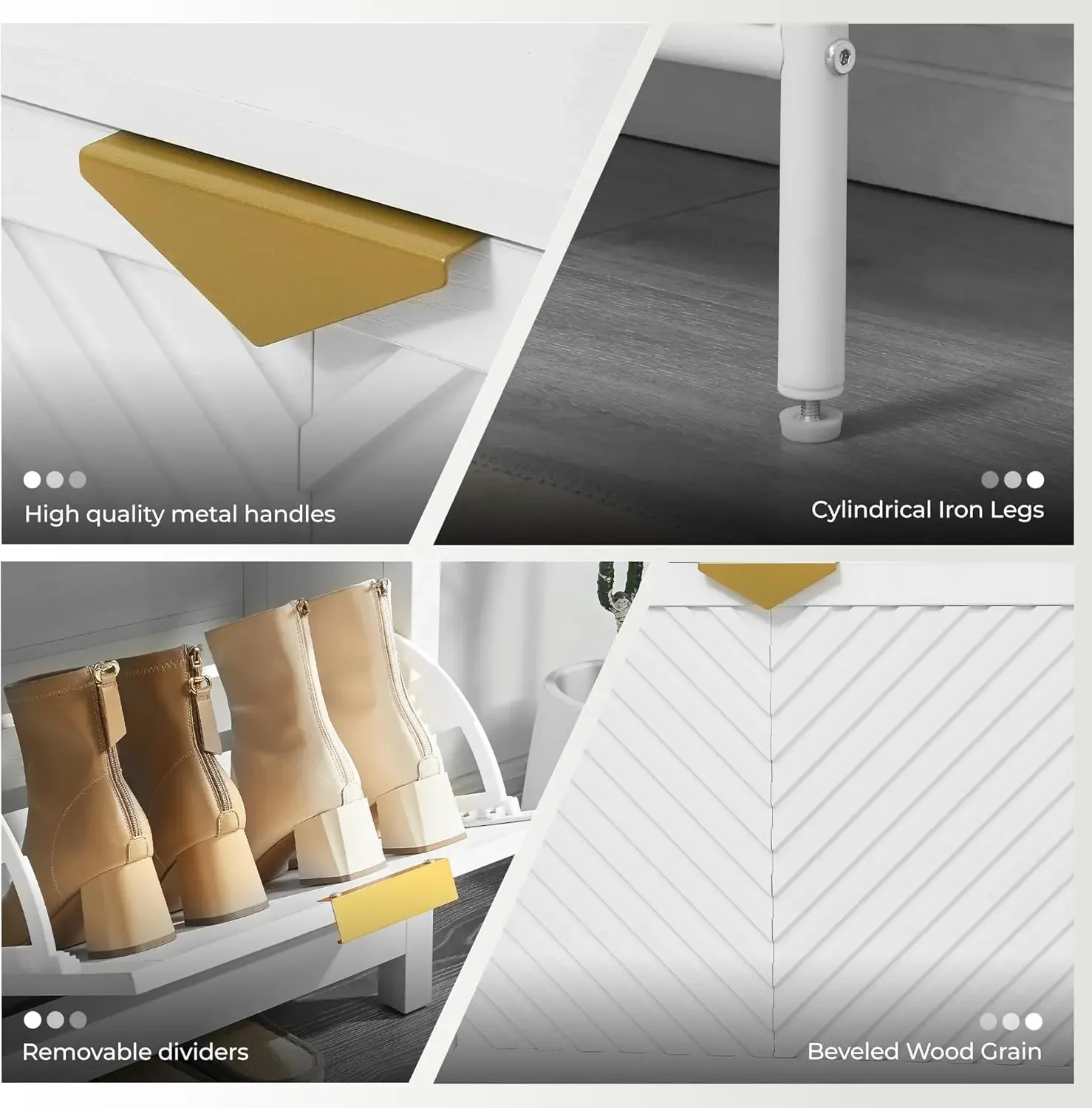 Armário de Sapatos com 4 Gavet - Shoe Rack Cabinet Narrow Entryway avaliação e preço