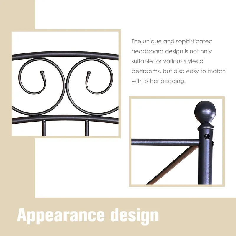 Estrutura de cama com dossel Q - Canopy Bed Frame Metal Queen avaliação e preço