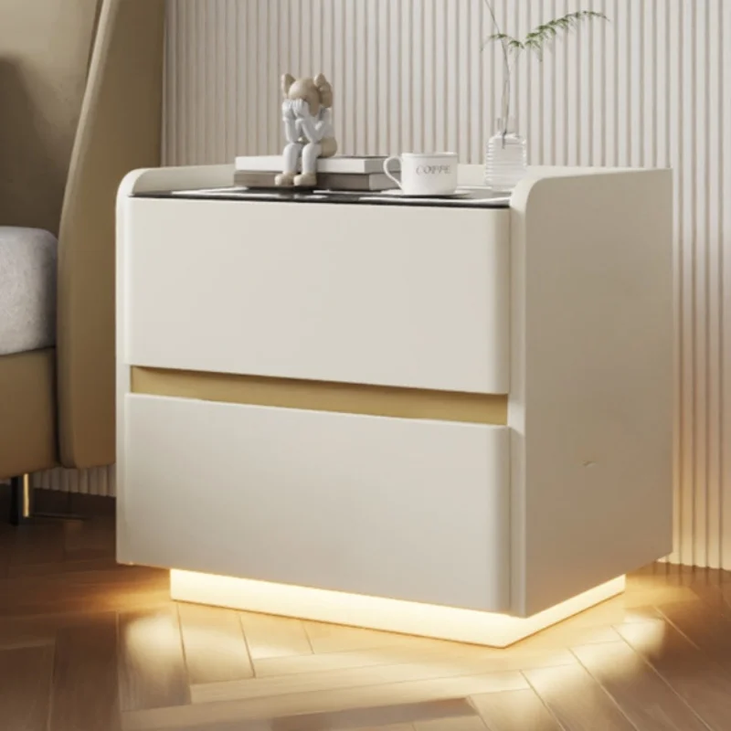Mesa de cabeceira inteligente  - Solid Wood Nightstand 2 Drawers avaliação e preço
