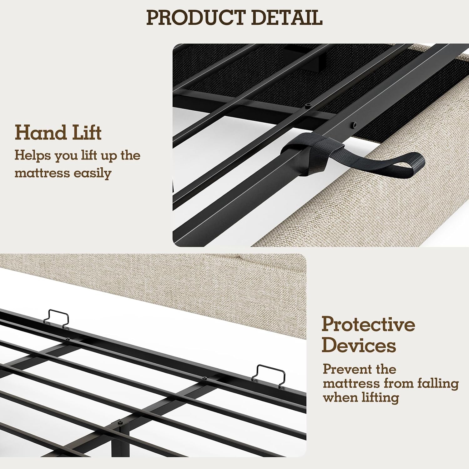 Estrutura de Cama King Estofad - Gas Lift Storage Bed Hydraulic avaliação e preço