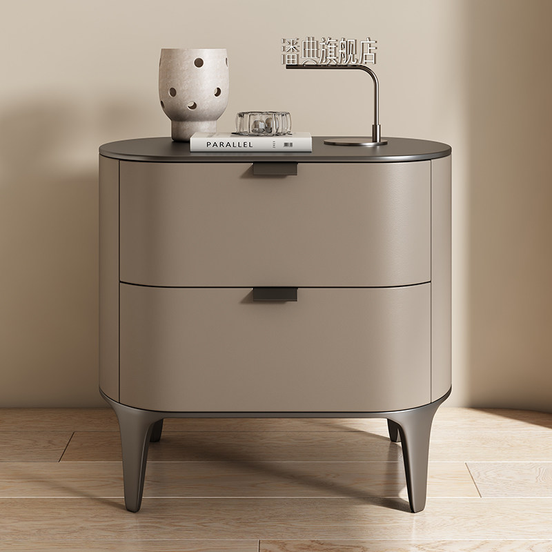 Mesas de cabeceira luxuosas de - Solid Wood Nightstand 2 Drawers avaliação e preço