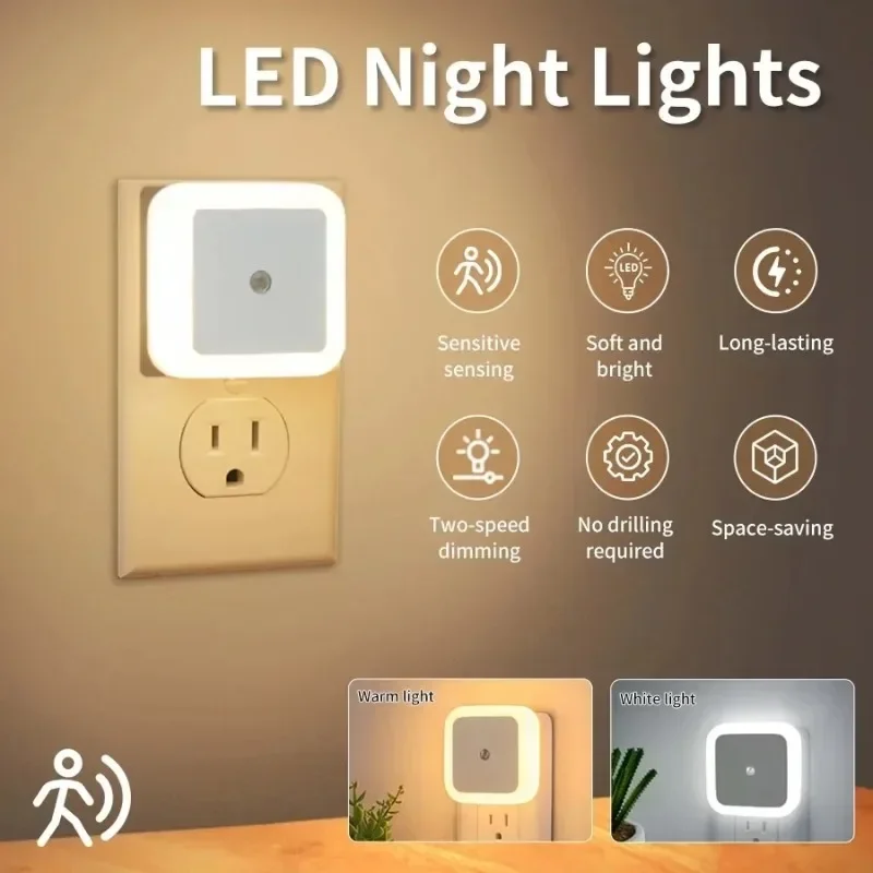1/6 pçs sem fio led night ligh - Floating Nightstand With Led Light avaliação e preço