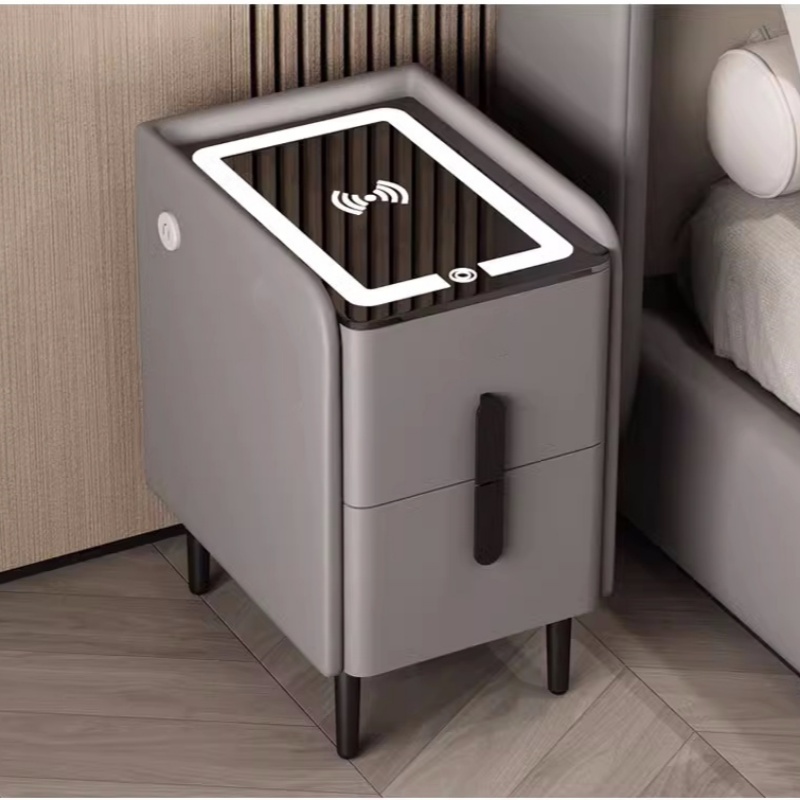 Mesa de Cabeceira Inteligente  - Solid Wood Nightstand 2 Drawers avaliação e preço