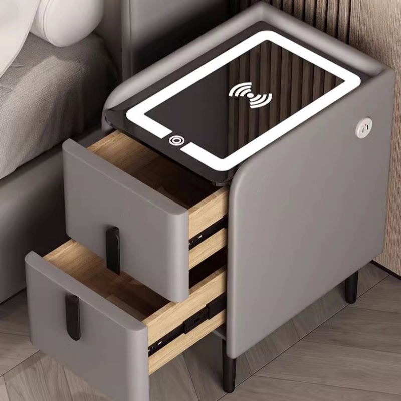 Mesa de Cabeceira Inteligente  - Solid Wood Nightstand 2 Drawers avaliação e preço