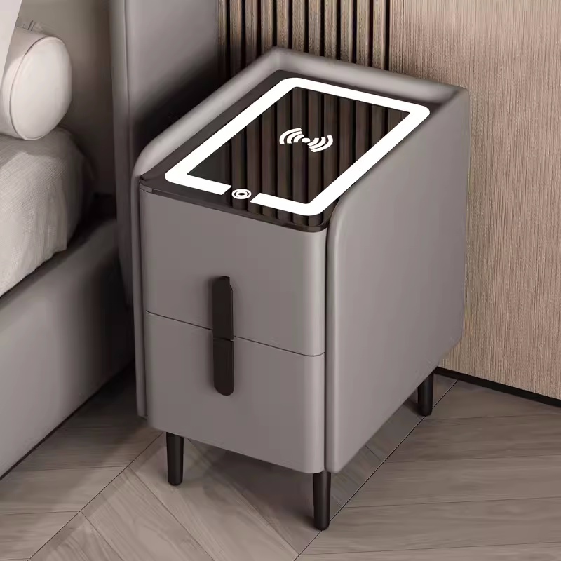Mesa de Cabeceira Inteligente  - Solid Wood Nightstand 2 Drawers avaliação e preço