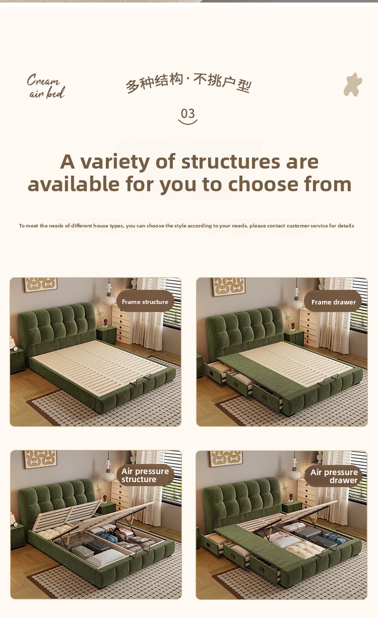 Cama Estofada em Chenille Text - Gas Lift Storage Bed Hydraulic avaliação e preço