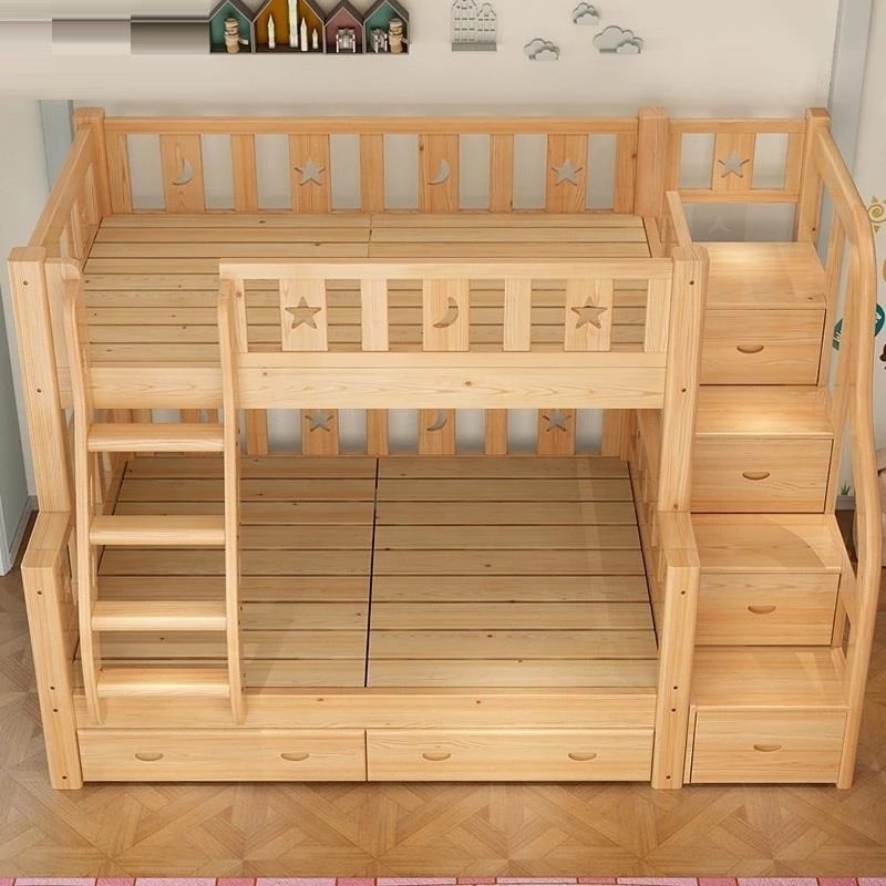 -ForMultifunction beliche gave - Bunk Bed With Stairs And Slide avaliação e preço
