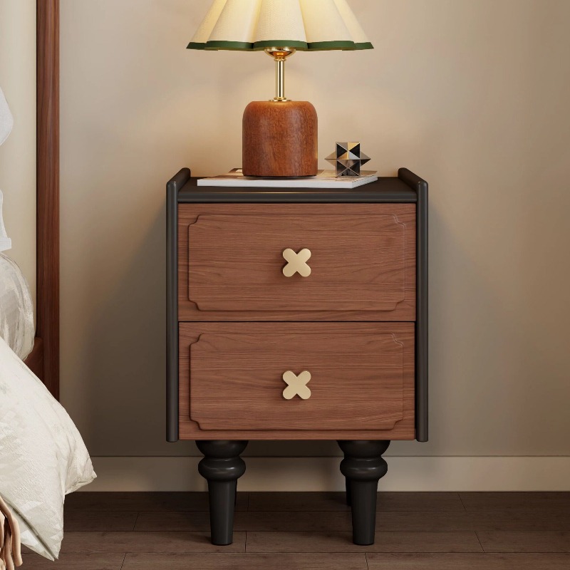Móvel para Casa, Mesa de Cabec - Solid Wood Nightstand 2 Drawers avaliação e preço