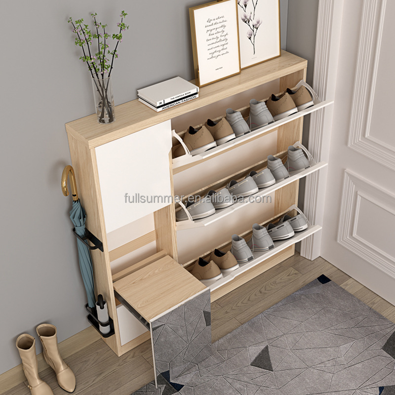 Armário de Sapatos Slim, Rack  - Shoe Rack Cabinet Narrow Entryway avaliação e preço