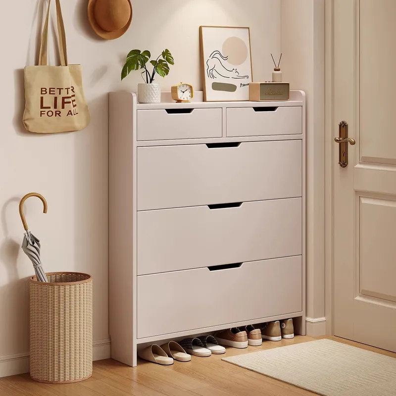 Armário de Sapatos em Madeira  - Shoe Rack Cabinet Narrow Entryway avaliação e preço