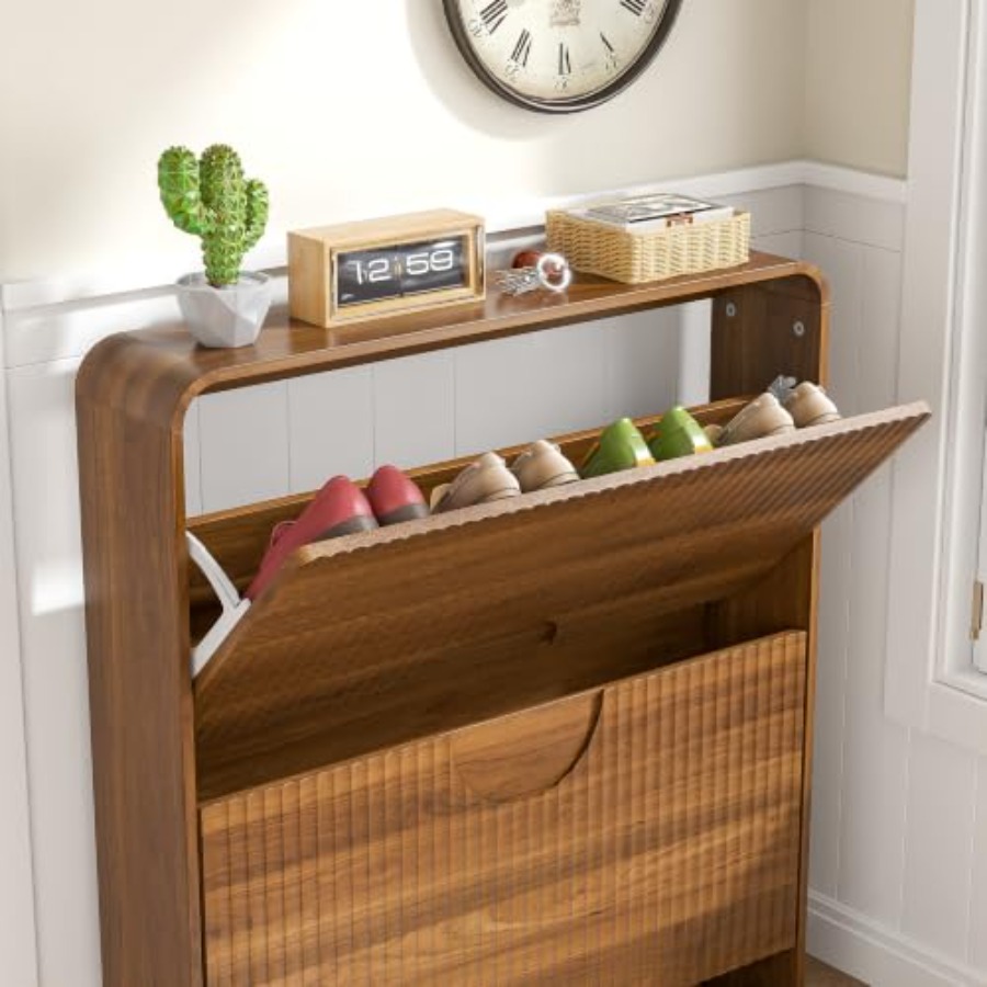 Armário de Sapatos Estreito pa - Shoe Rack Cabinet Narrow Entryway avaliação e preço