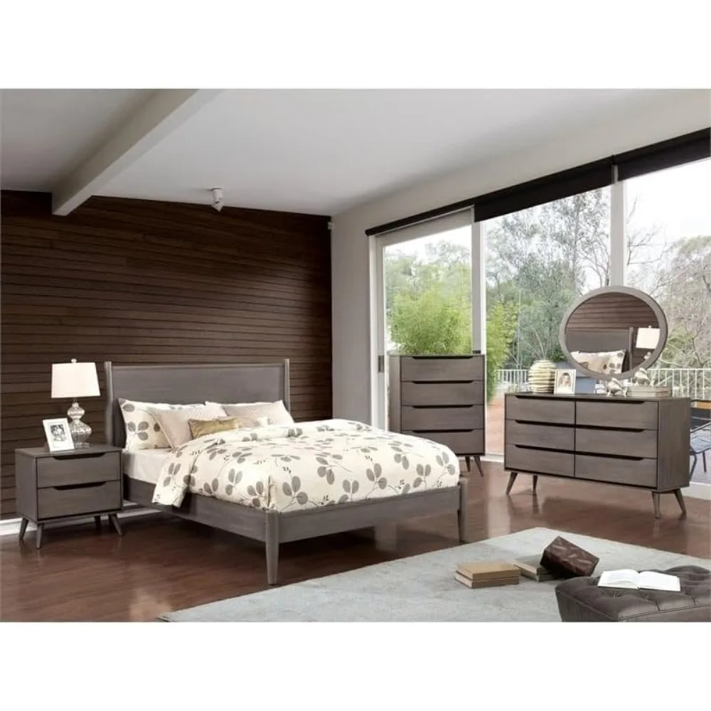 Para mesa de cabeceira de made - Solid Wood Nightstand 2 Drawers avaliação e preço