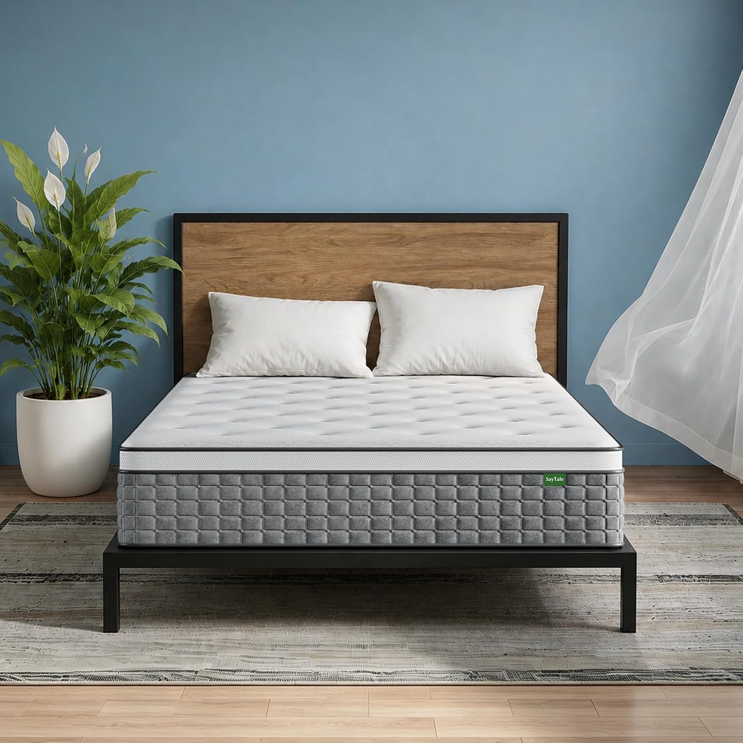 Colchão Queen, colchões híbrid - Memory Foam Mattress In A Box Queen avaliação e preço