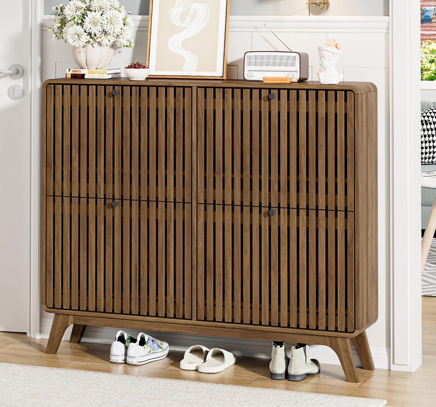# Armário de Sapatos Grande de - Shoe Rack Cabinet Narrow Entryway avaliação e preço
