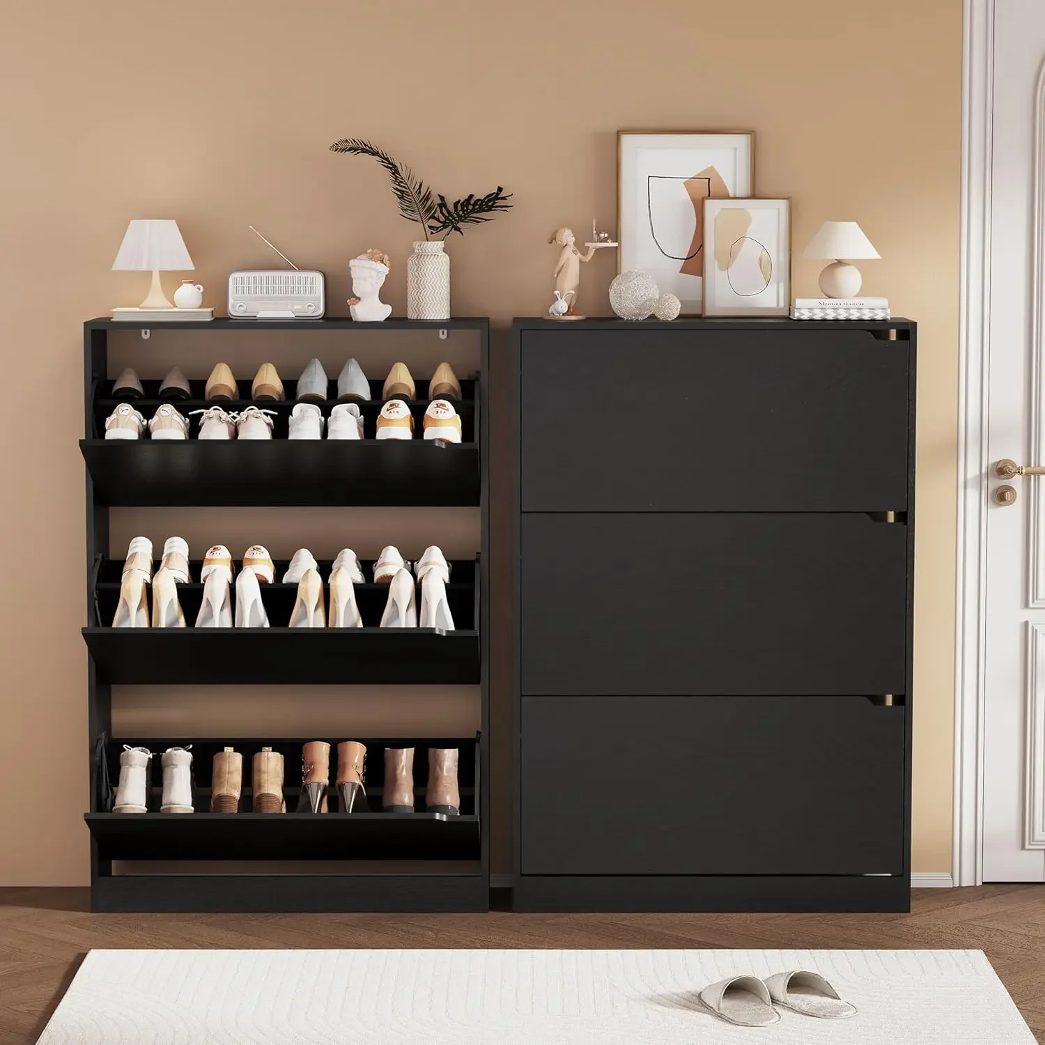 Armário para Armazenamento de  - Shoe Rack Cabinet Narrow Entryway avaliação e preço