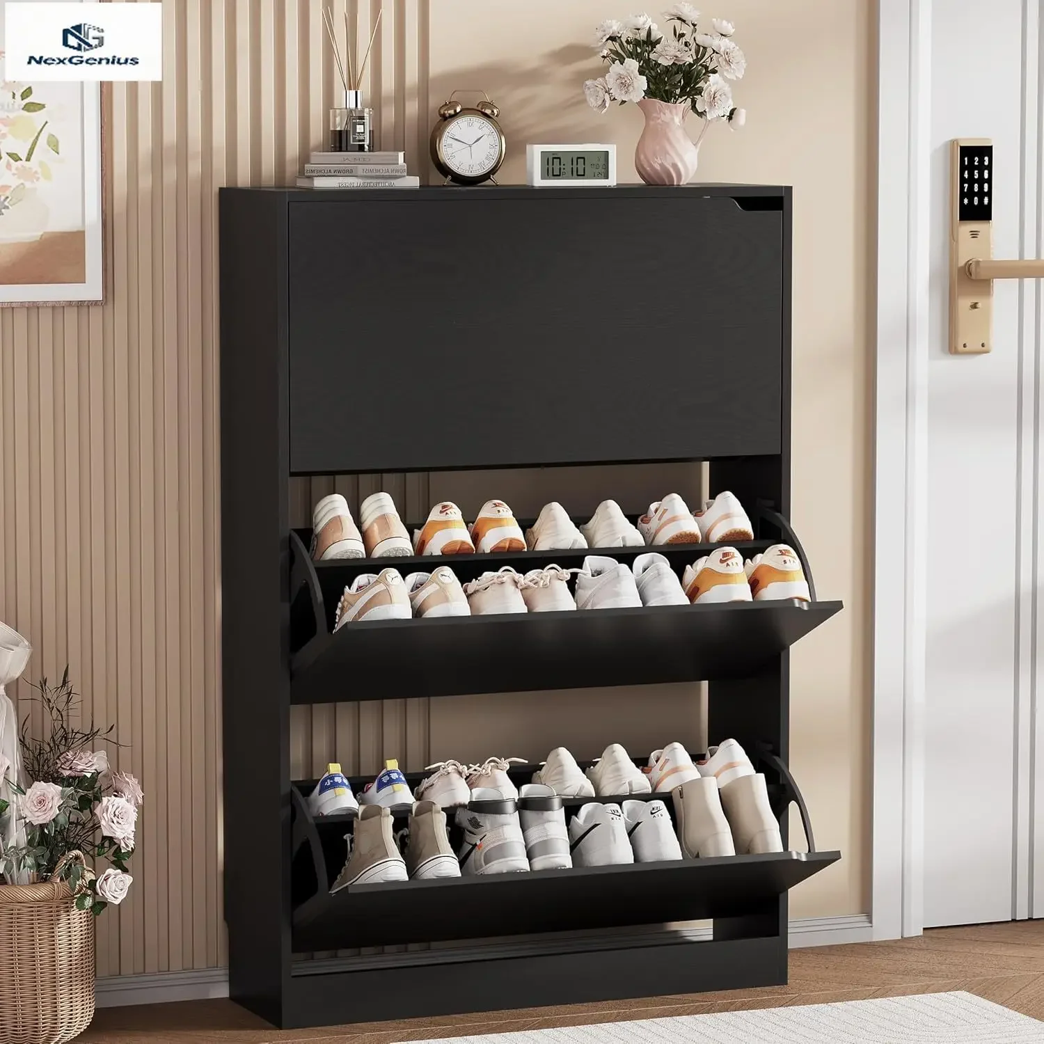 Armário para Armazenamento de  - Shoe Rack Cabinet Narrow Entryway avaliação e preço