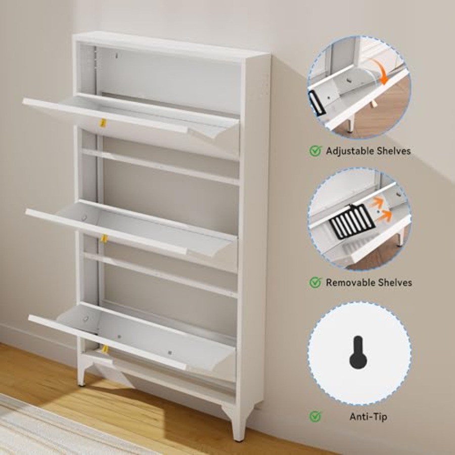 Armário de Sapatos Independent - Shoe Rack Cabinet Narrow Entryway avaliação e preço